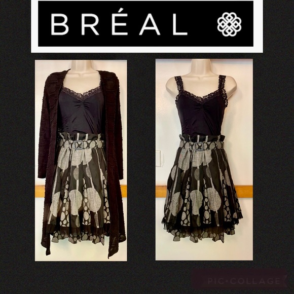 French Designer Patrice Breal Skirt (S) - Picture 2 of 10